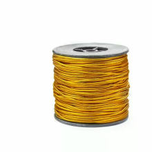 Factory custom elastic cord 2.5mm metallic gold stretch elastic rope